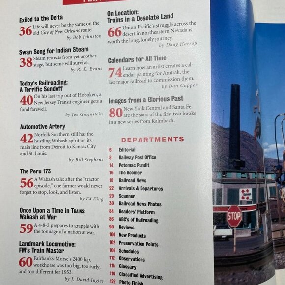 Trains Magazine of Railroading  u January 1996 VOl 56 No 1 Wabash Country Union - Picture 7 of 12